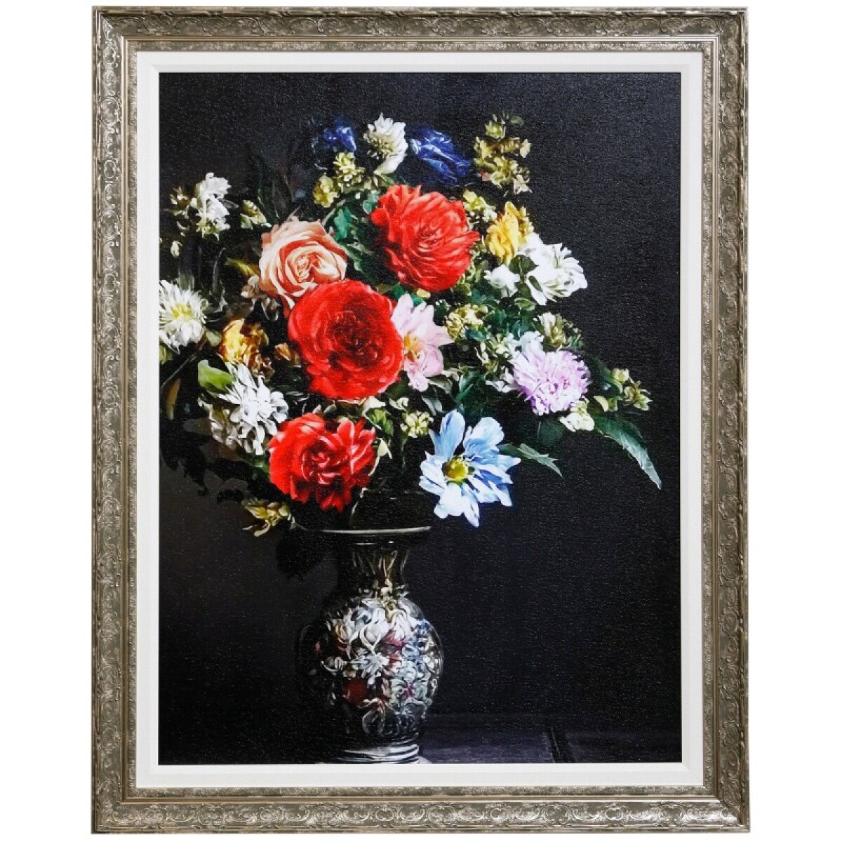 9f8add21c140193af0f75445cdda708a Flower Ii Texture Framed Print - Image 1