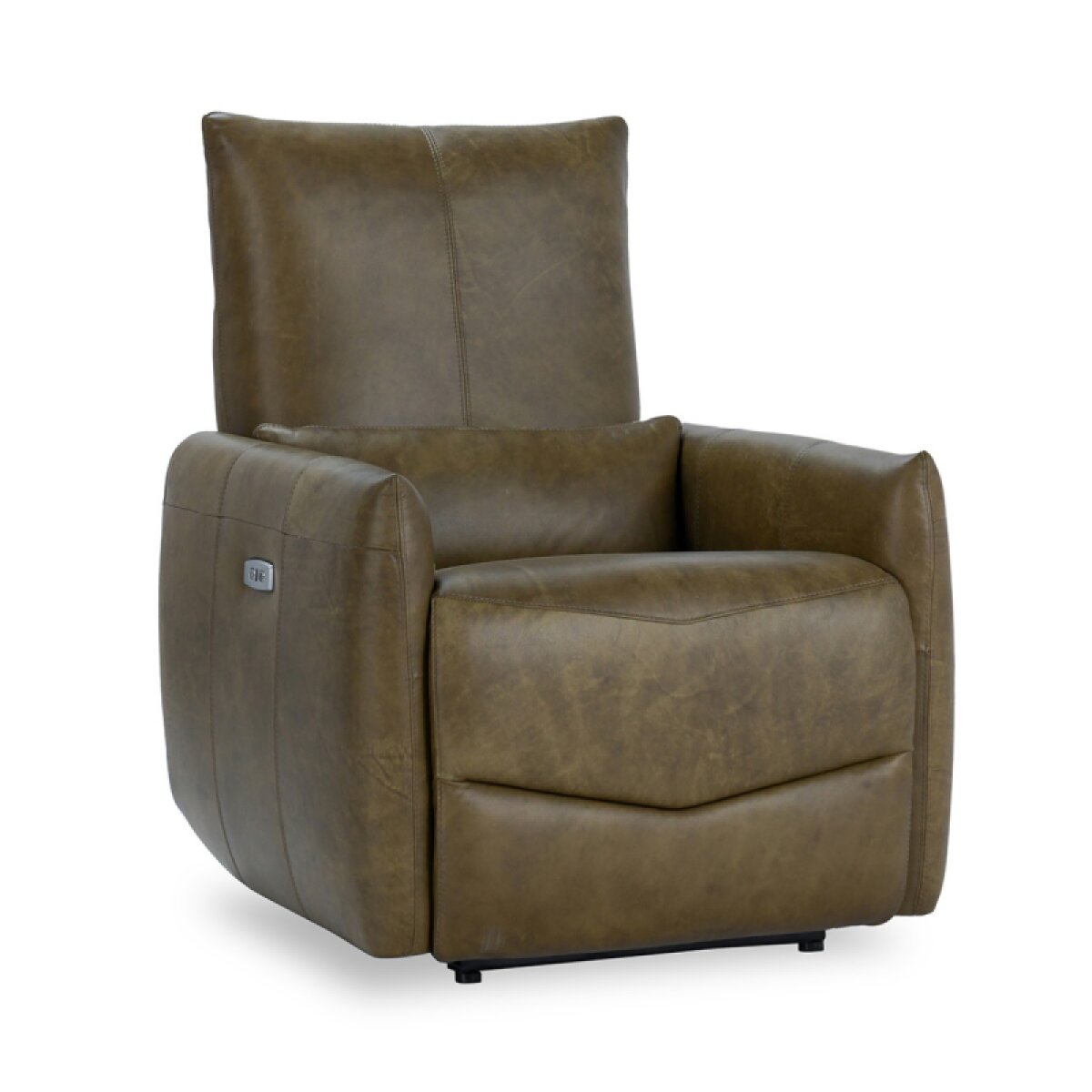 9fa33725c525f313aca65ae5c23be583 Thaya Leather Power Recliner - Earth Brown - Image 1