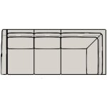 Sectionals 201 Raymond Stationary Sectional with Two-Piece Back - Image 13