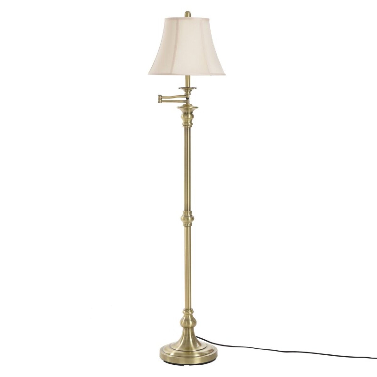 9fb1d1c630b8ef3ad196ea35fc9913e4 Steel Floor Lamp With Adjustable Arm In Antique Brassds - Image 1