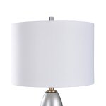 Nabanil Gold Soft Gray Green Glass Base Transitional Table Lamp 1 - Image 5