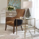 Henzler Lamp Table, Gold - Image 4