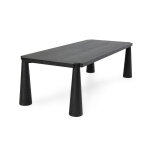 Atrop Solid Wood Rectangle Dining Table - Ink Black - Image 5