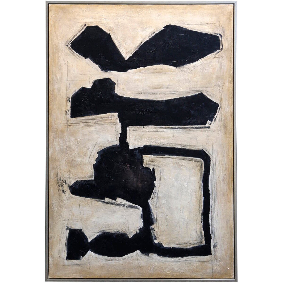 a05207d6e8ea6dc4ab66a19639a866cb Stretch Framed Canvas Art | Hand Painted Abstract | 1.5 Inch Frame - Image 1