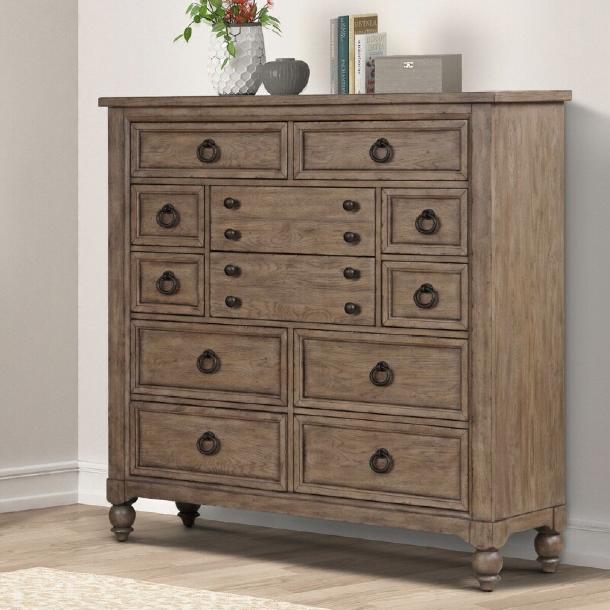 a05c5f4de8d4d95739a75694f5cdeca2 Americana Farmhouse 12 Drawer Chesser - Image 1