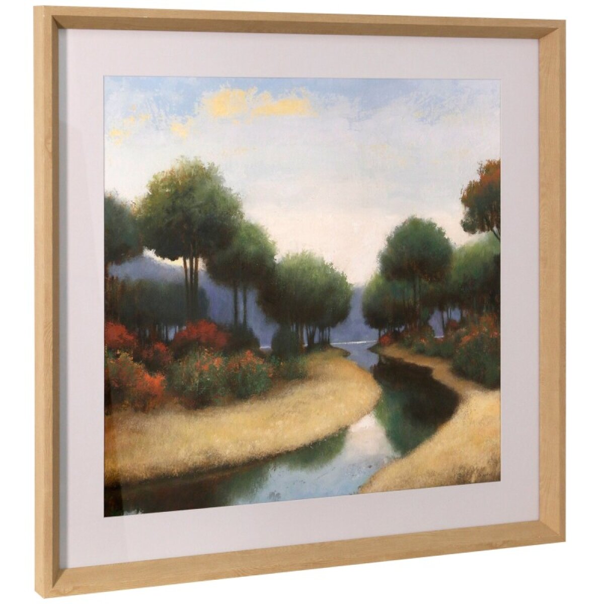 a0826198cf3e9779f5c51b27ca487394 By The Waterways I Framed Print Under Glass - Image 1