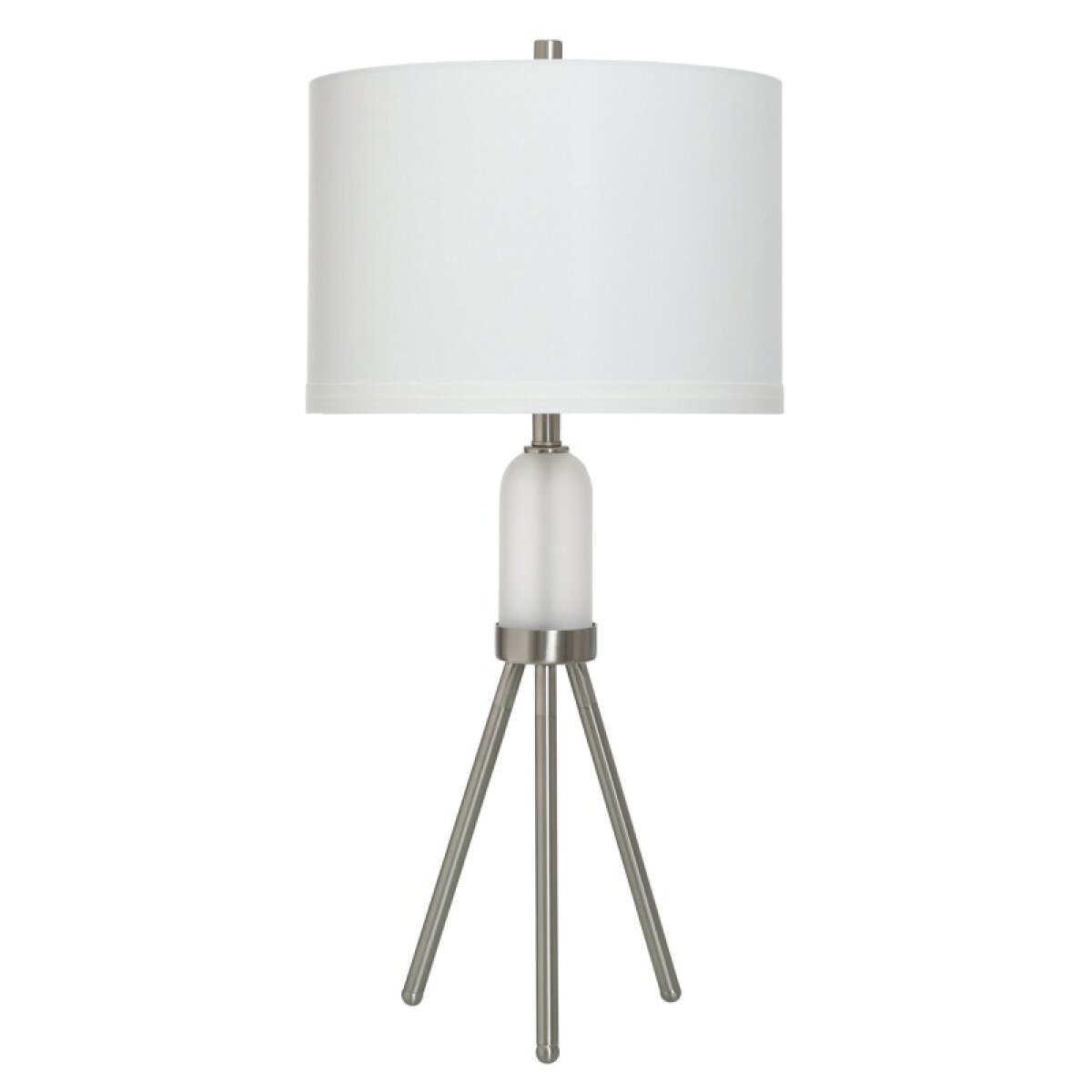 a16ad5fba2768210ce2644d6db0d898a Brushed Nickle Steel Table Lamp With Led Night Light - Image 1