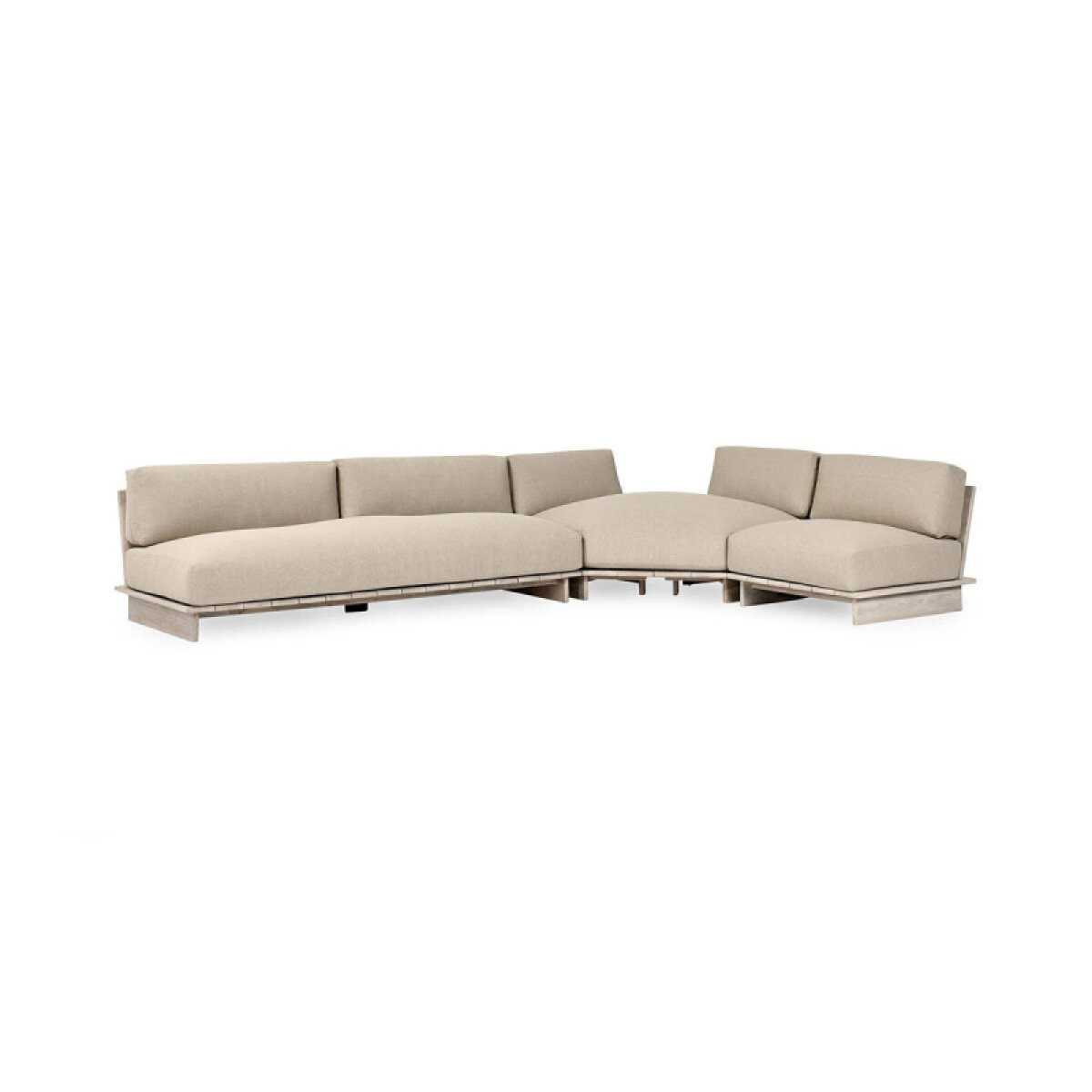 a197df3edb4ceeeca2d5194e44c61195 Livia Outdoor Sectional - Taupe - Image 1