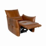 Amsterdam Leather Power Recliner - Kona Brown - Image 6