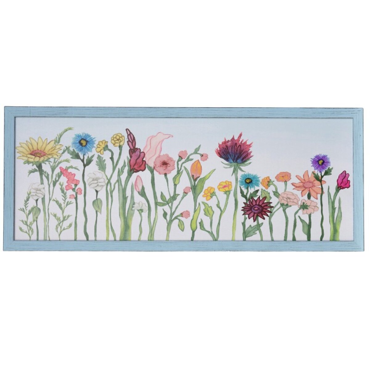 a2428e134bc6846b2ef0d9d8d33e5cfe Swaying Blooms I Textured Framed Print - Image 1