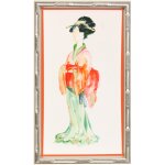 Geisha I Bright Dann Foley Framed Print Under Glass