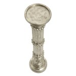 Dann Foley Lifestyle Antiqued Silver Grecian Inspired Pedestal Candleholder - Image 5