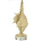 Porthaven Tan Coastal Table Lamp With Open Conch Shape And Acrylic Accent - Image 3