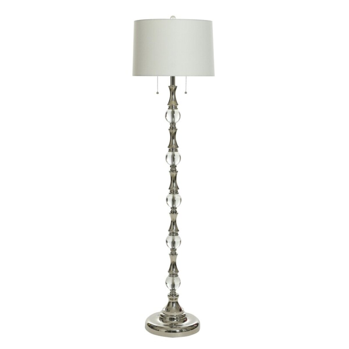 a34ed681e0364875fac29018460b8aae Alyssium Silver Metal Floor Lamp - Image 1