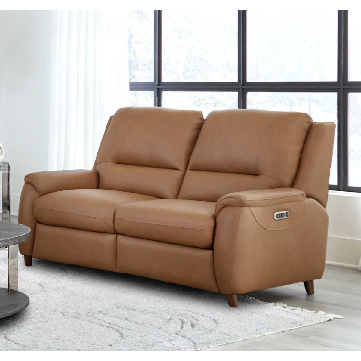 a36f55fdcedda81cd0a8fcba825a1195 Austin - Caramel Cream Power Console Loveseat - Image 1