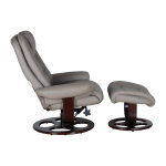 Jacque Pedestal Reclining Chair & Ottoman - Image 4
