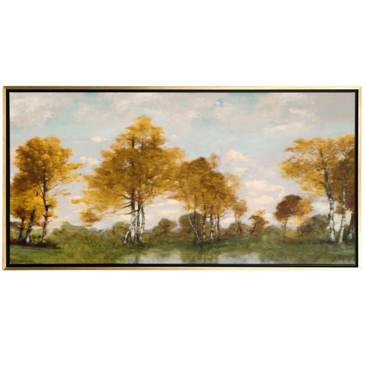 a3de37664d9a14ae997777c215e860fe Golden Tree Pond Iv Manufactured Canvas - Image 1
