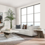 Durant Solid Wood Rectangle End Table - Antique White/distressed Gray - Image 8