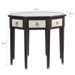 Dann Foley Lifestylecenter Tableivory Faux Shagreen And Black Veneer Finish - Image 6