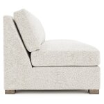 Kelsey Fabric Armless Loveseat Without Pillows - Image 3