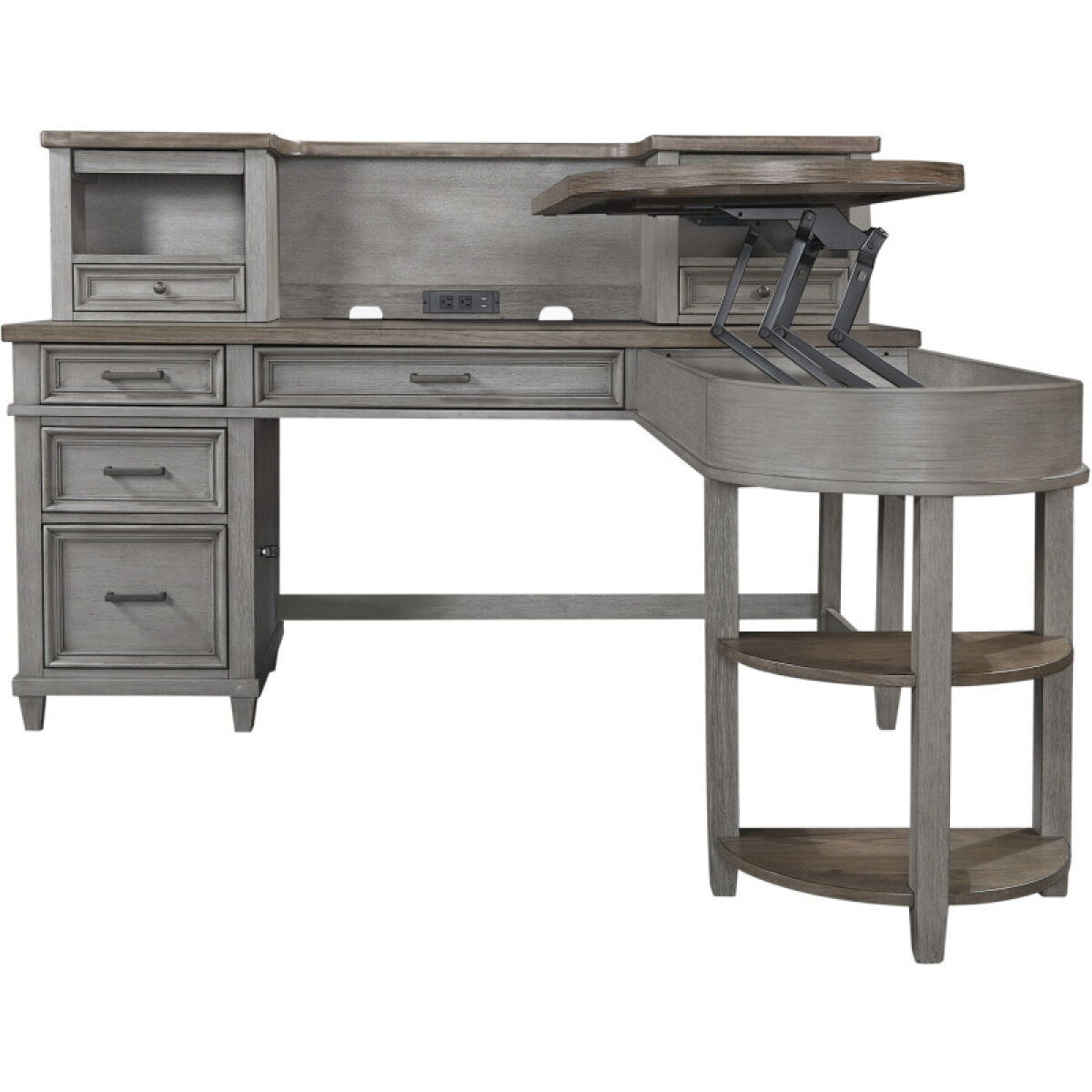 a5416986cea629e9ba30feba6801cf37 Caraway 48" Return Desk - Image 1