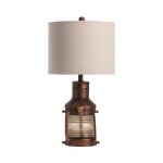 Copper Lantern Table Lamp - Image 7