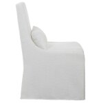 Coley Armless Chair, White - Image 6