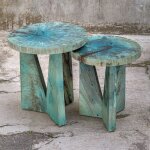 Nadette Nesting Tables, Blue, S/2 - Image 8