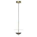 Bronze & Brass Steel & Acrylic Wall Mount Lamp With Diffuser