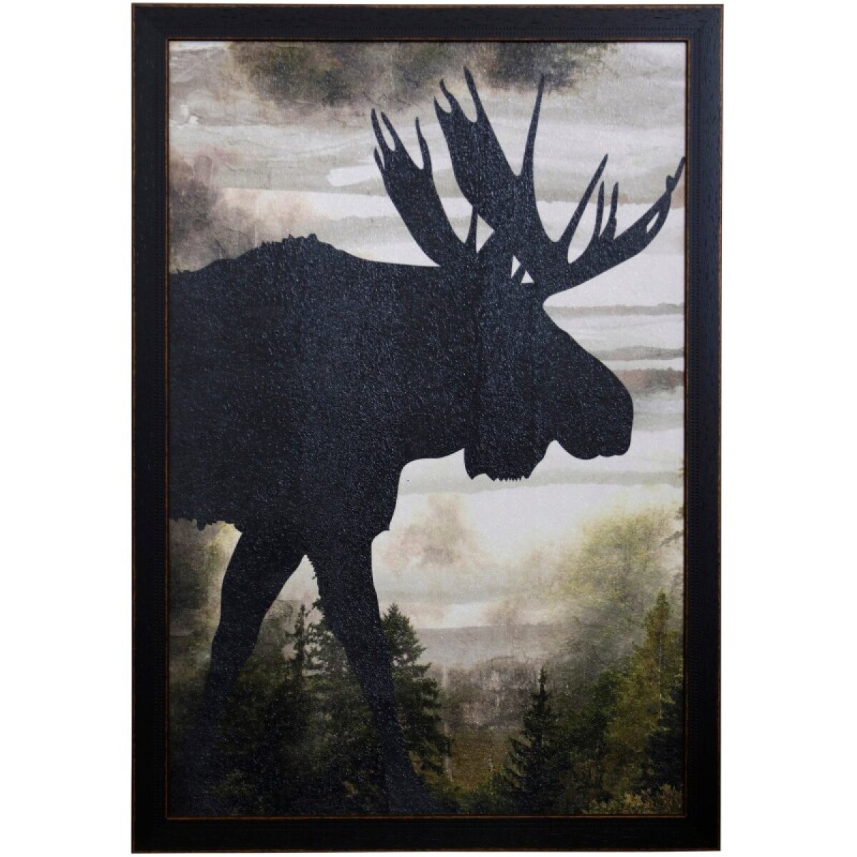 a6e8188cc22813de167e8eac8a863be9 Moose Mountain Textured Framed Print - Image 1