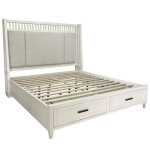 Americana Modern Bedroom King 6/6 Shelter Bed - Image 3