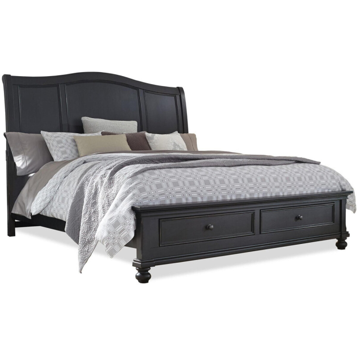 a754b708e21d099f8d257ea6ee457380 Oxford Sleigh Bed I07BRGRP13 - Image 1