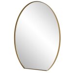 Cabell Oval Mirror, Brass - Image 4