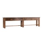 Ezra Reclaimed Wood 6dwr Console Table - Natural - Image 3