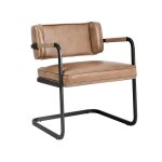 Fonda Leather Dining Chair - Adobe Tan