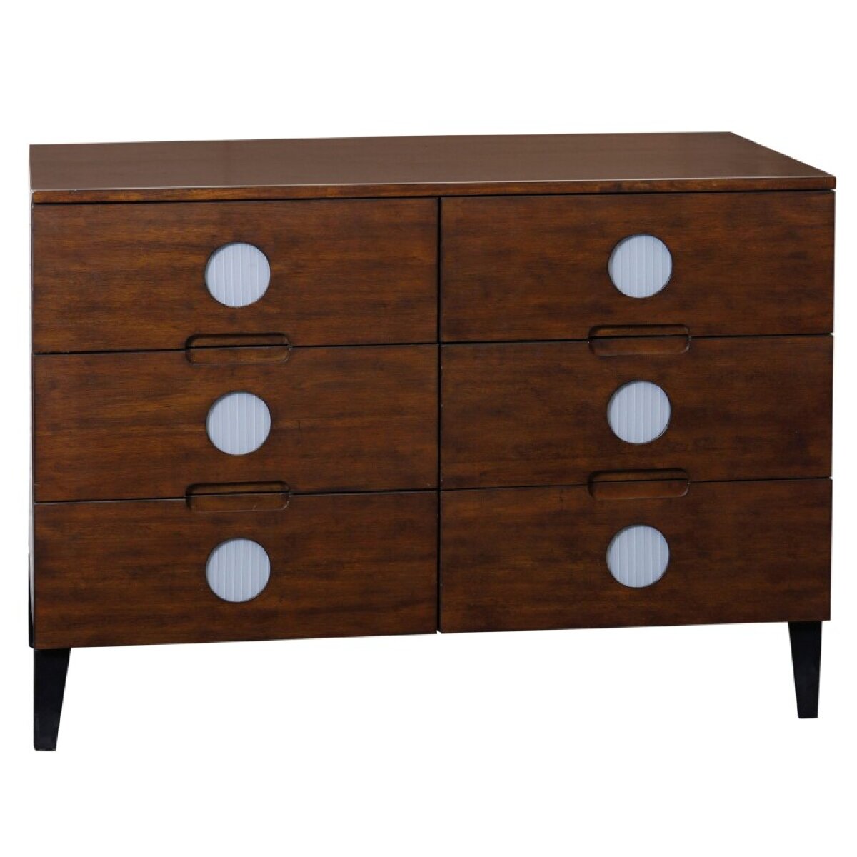a8f00cd3ae061cc340810f0e6db52ee9 Six Drawer Master Chest Acacia Wood Dark Walnut Finish - Image 1