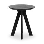 Rodrigo Solid Wood Round Counter Table - Black - Image 3