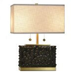 Edmund Tamara Day For Stylecraft Glossy Black Ceramic Table Lamp - Image 8