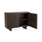 Roya Solid Wood 2dr Cabinet - Toasted Brown - Image 7