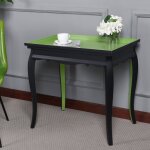 Dann Foley Lifestyle Black And Lime Green Two Tone End Table - Image 7