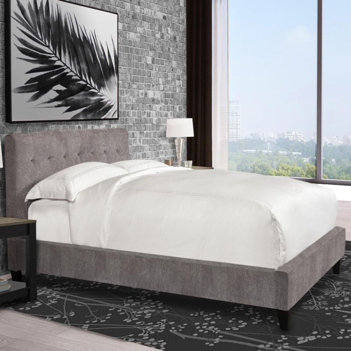 aacc2f8888abb325b4b7f321ffdc2f0d Jody - Cornflower Queen Bed 5/0 (grey) - Image 1