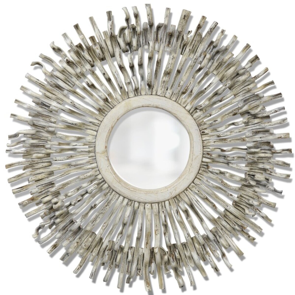 ab1a9f840d6cc472819a6e925be13dd5 White Washed Vine Mirror White Washed Round Mirror Made From Liana Vines - Image 1