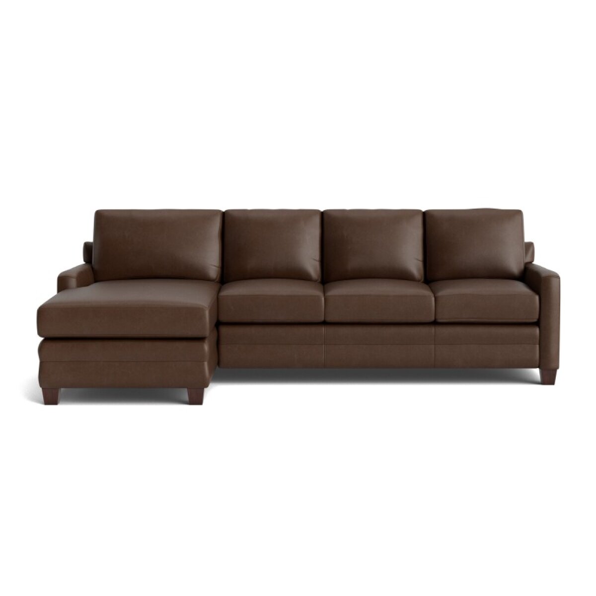 abafc88cdebaf2f24486e37603212754 Carolina Leather Track Arm Chaise Sectional - Image 1