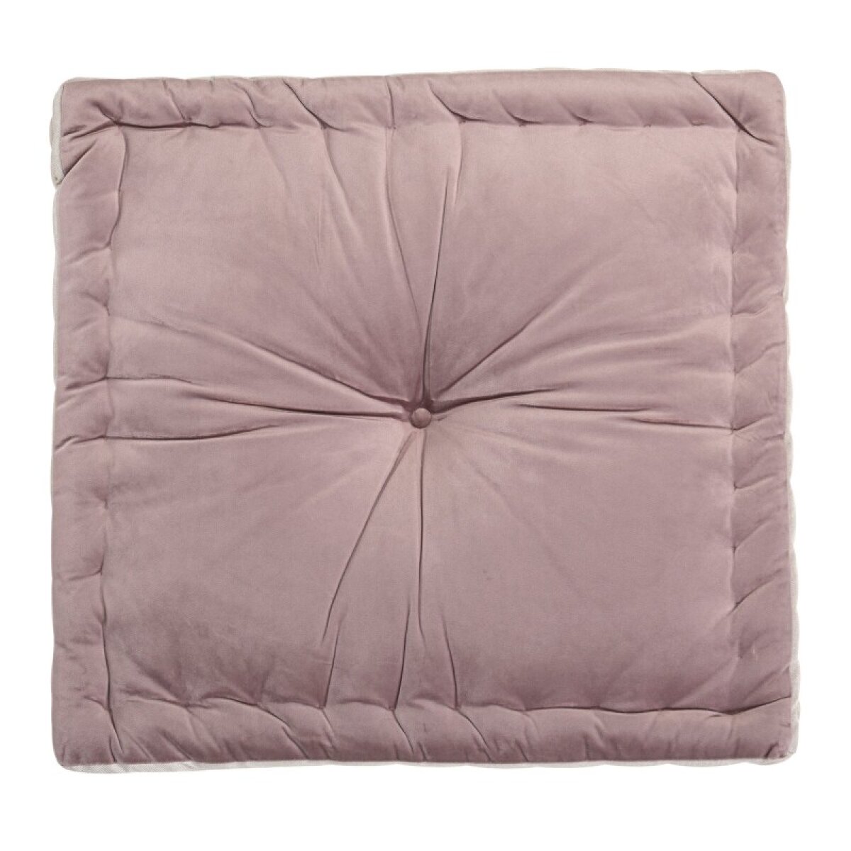 ac57027c9481a2347254720035fc53bb Dann Foley Lifestyle Small Naomi Floor Pillow Mauve Velvet And Dusty Pink Linen - Image 1
