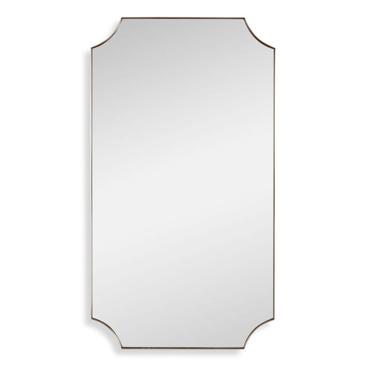 ac90bc8b47cd01990cc14689abf1e55f Lennox Mirror, Brass - Image 1