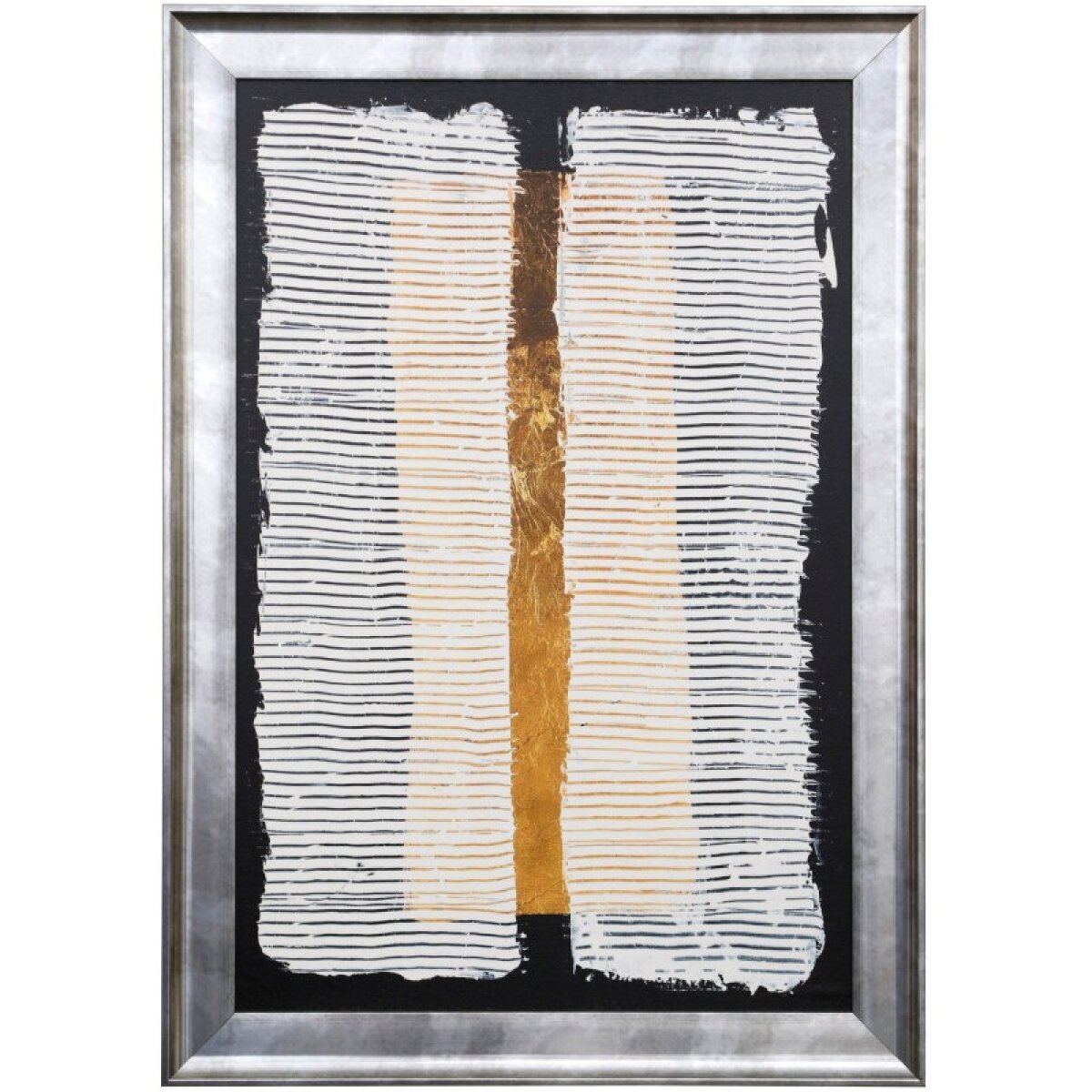 ace619623e9513090879f596a7f5fa70 White Pillars I Textured Framed Print - Image 1