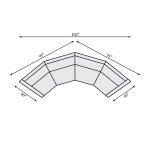 Soleil Fabric Sectional - Image 6