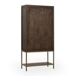 Freemont Solid Wood Tall Cabinet - Kona Brown - Image 5