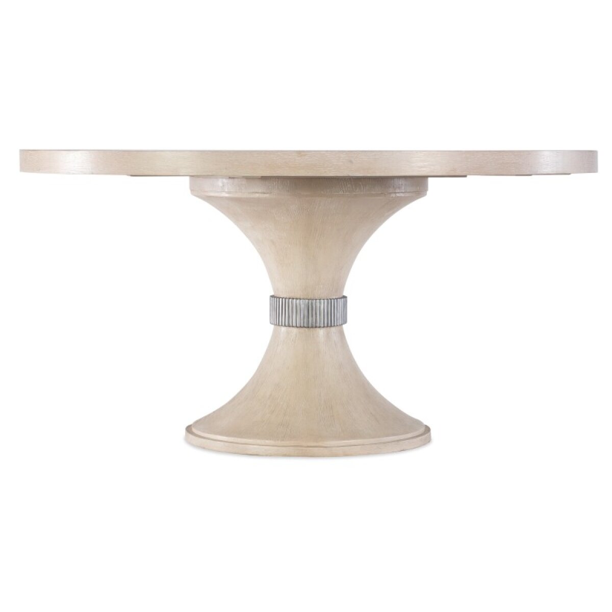 ad5cd3ebc577eaddafdd7fa6ce83a772 Casual Dining Nouveau Chic Round Pedestal Dining Table - Image 1