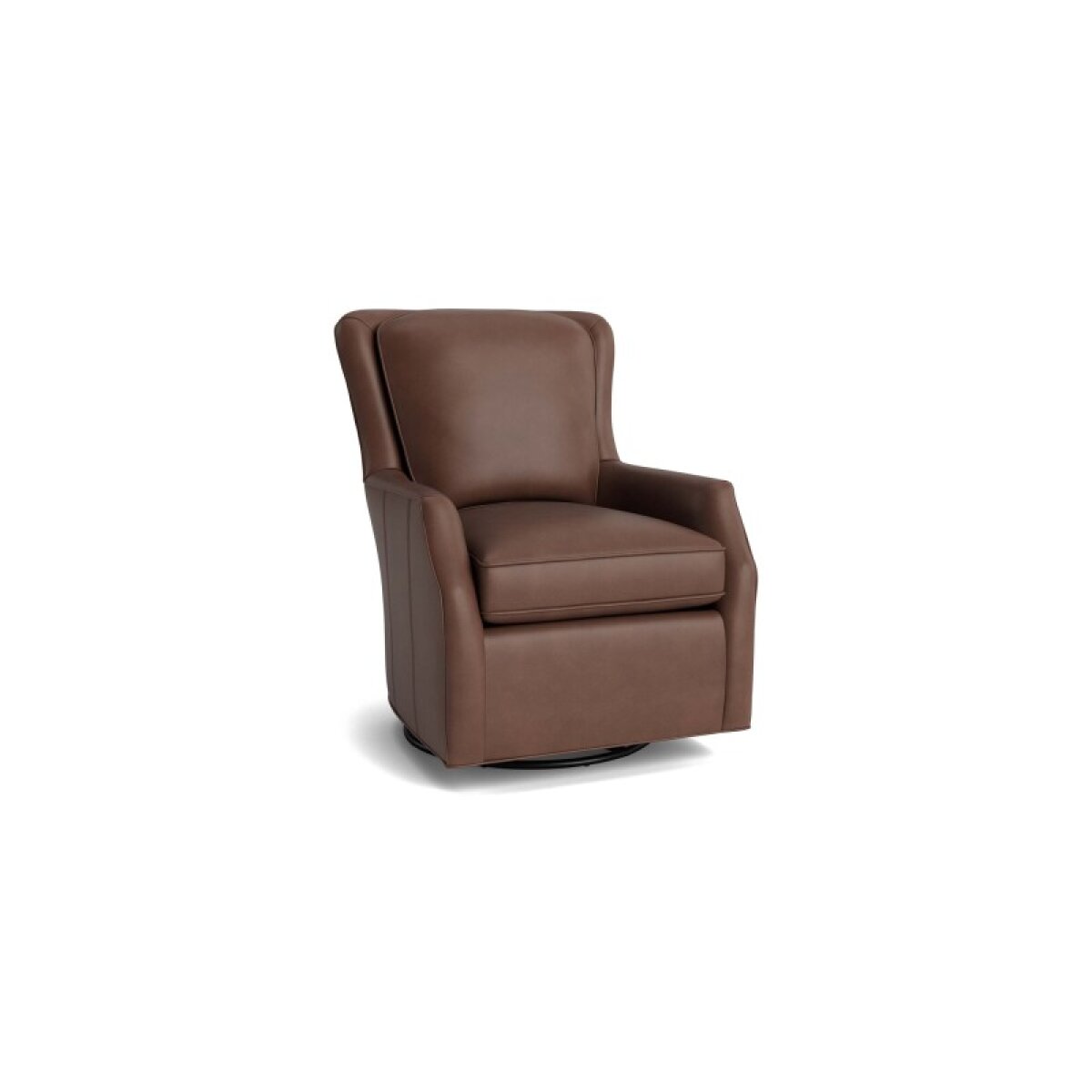 ad9ea9adddf7eb8a6e71acf4e4f00dc8 Kent Leather Slope Arm Swivel Chair - Image 1
